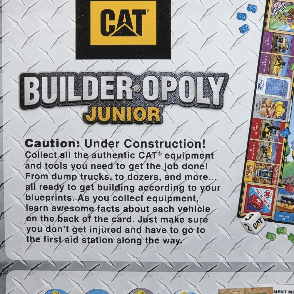 CAT Builder-Opoly Junior Board Game for Ages 6+